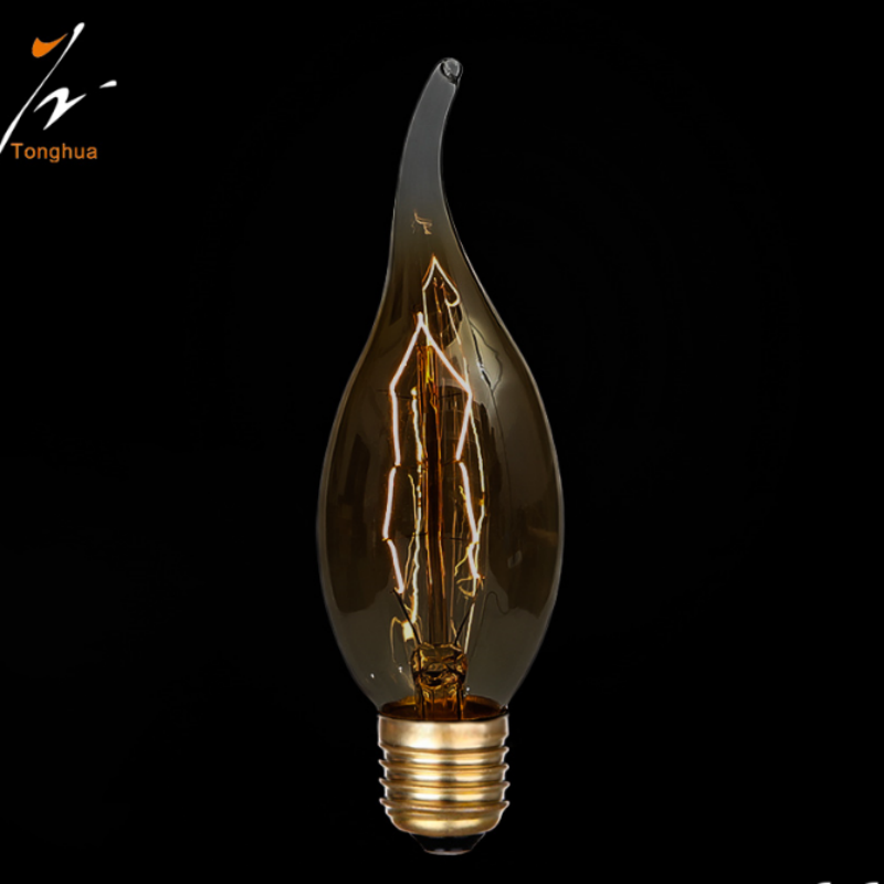 C35T Edison Bulb Flame Tail for Bar Restaurant Home Decor