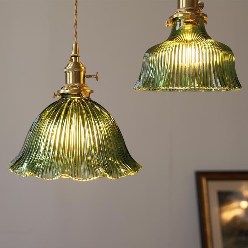 Minimalist Glass Small Chaner Brass Vintage Pendant Lights for Kitchen Island