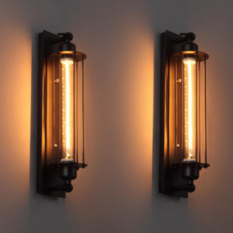Vintage Industrial Style Wall Lamp Wrought Iron Loft S Bedside Sconce Light Decoration Bedroom Outdoor Lighting