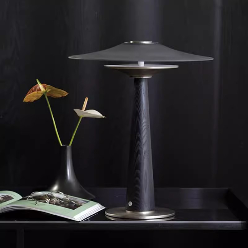 Light Luxury High-end Stone LED Metal Living Room and Study Atmosphere Desk Lamp