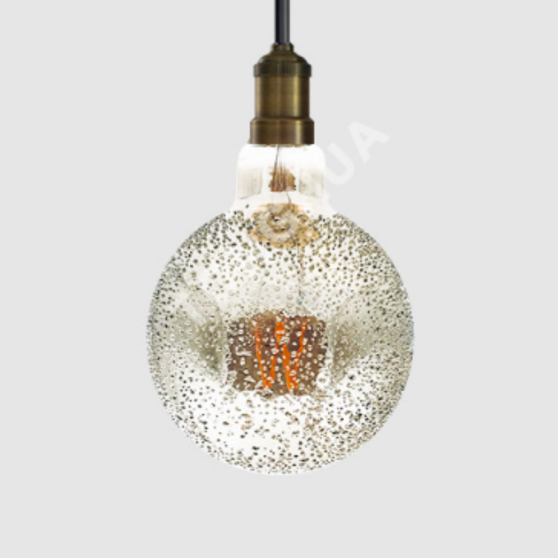 GS125 LED Light Vintage Glitter Glass Globe Decorative Big Size Bulb for Home Bar Hotel