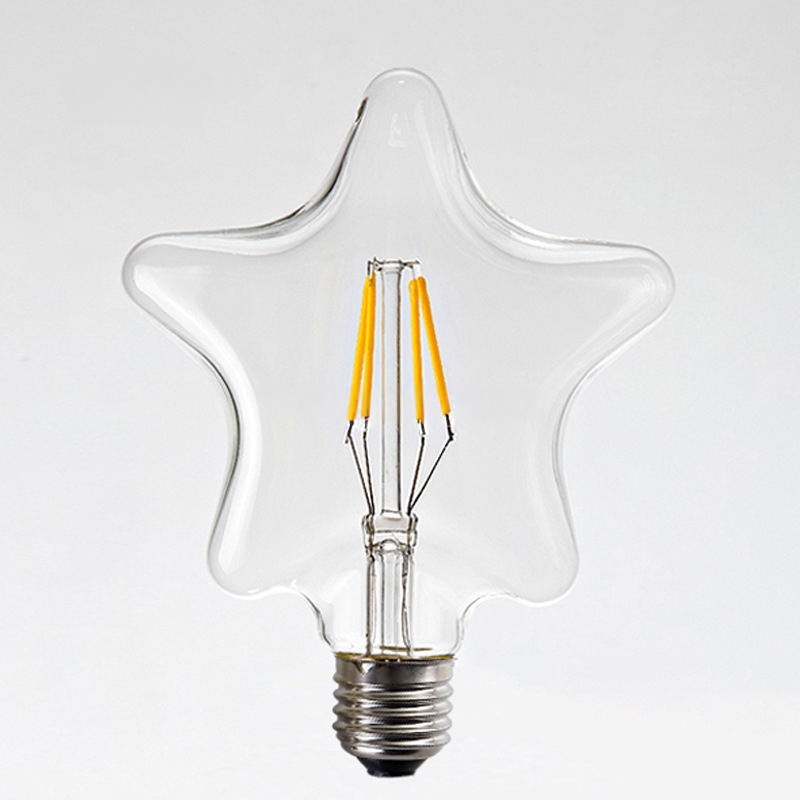 Star-shaped LED Filament Bulb for Hotel Bar Restaurant Decor Lighting