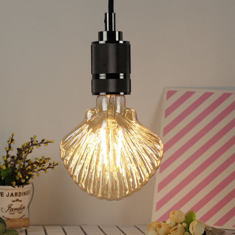 Seashell-shaped LED Filament Bulb Energy Saving Eye Caring Bulb for Indoor Decor Lighting