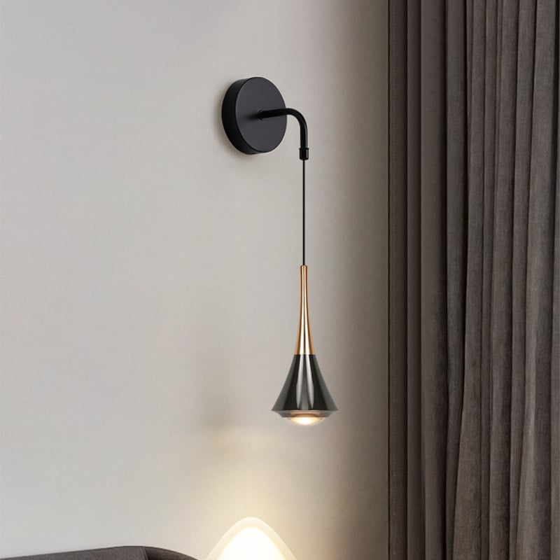 Fashion Compact Bedroom Bedside Wall Light for Decoration Adjustable Height Small Size