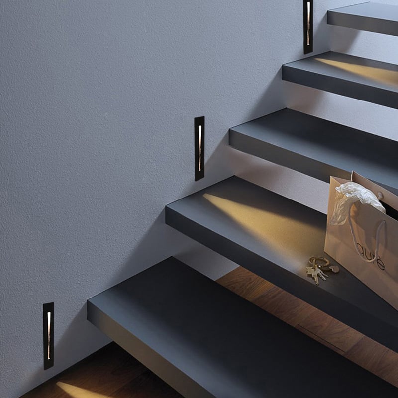Modern Indoor Waterproof Aluminum Outdoor Wall Lamp for Step Stairs Hallway