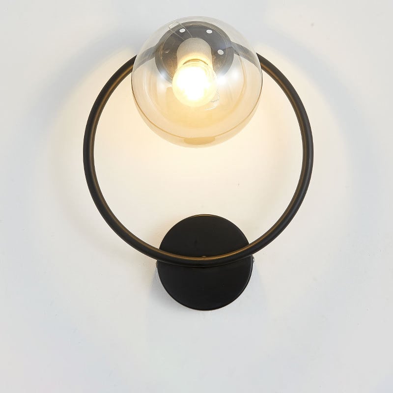 Interior Nordic White Clear Glass Wall Mounted Decoration Wall Lamps With Adjustable Lampshade Angle
