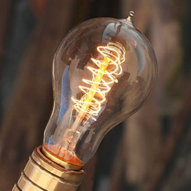 A19 Spiral Filament Edison Bulb Warm Lighting for Bar Home Decor Lighting