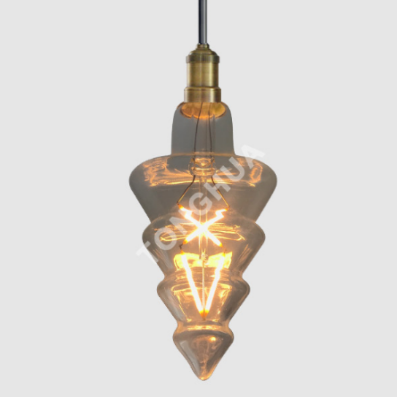 Big Size Christmas Tree LED Light Clear Glass Vintage Decorative Lamp for Home Hotel Holiday Decor Bulb