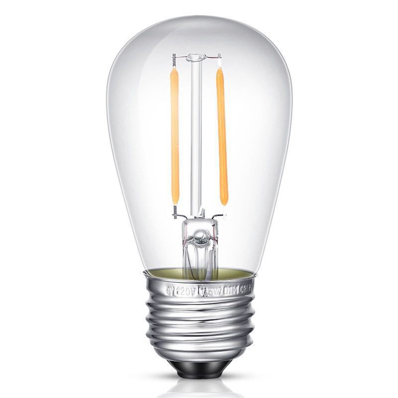 S14 LED Filament Bulb Dimmable Light for Bar Home Decor