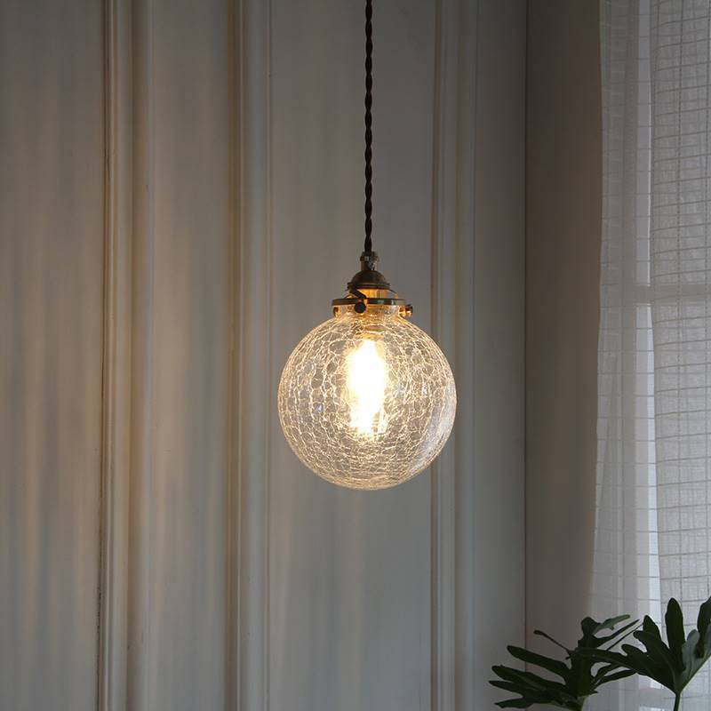 Nordic Glass Ball Small Droplight Beside Dinning Interior Blown Glass LED Chandelier