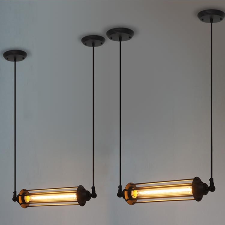 Iron Vintage Loft Industrial Country Antique Edison Flute Dining Room Pendant Lamp
