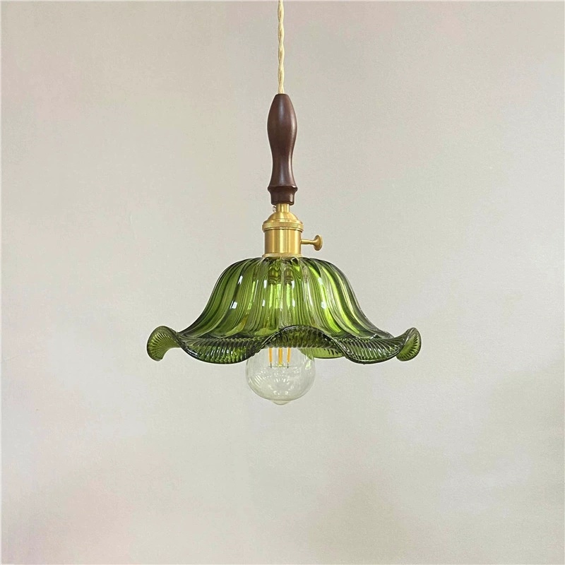 Nordic Vintage Green Glass Lampshade for Table Lamp Ceiling Light DIY Lampshade