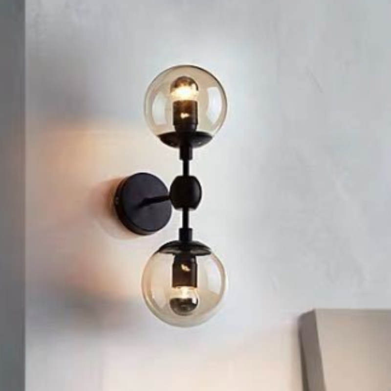 American Vintage Industrial Double-Headed  Wall Lamp for Hotel Restaurant Home Decor