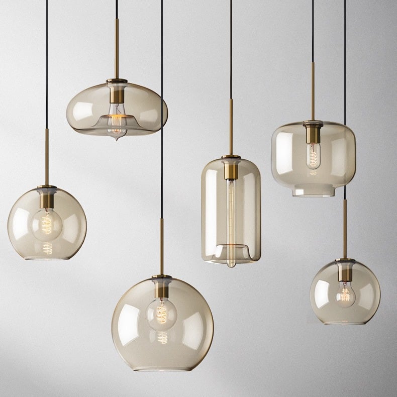 Modern  Creative Design Glass Bowl Home Pendant Lighting Fixture for Living Room Hotel Shop