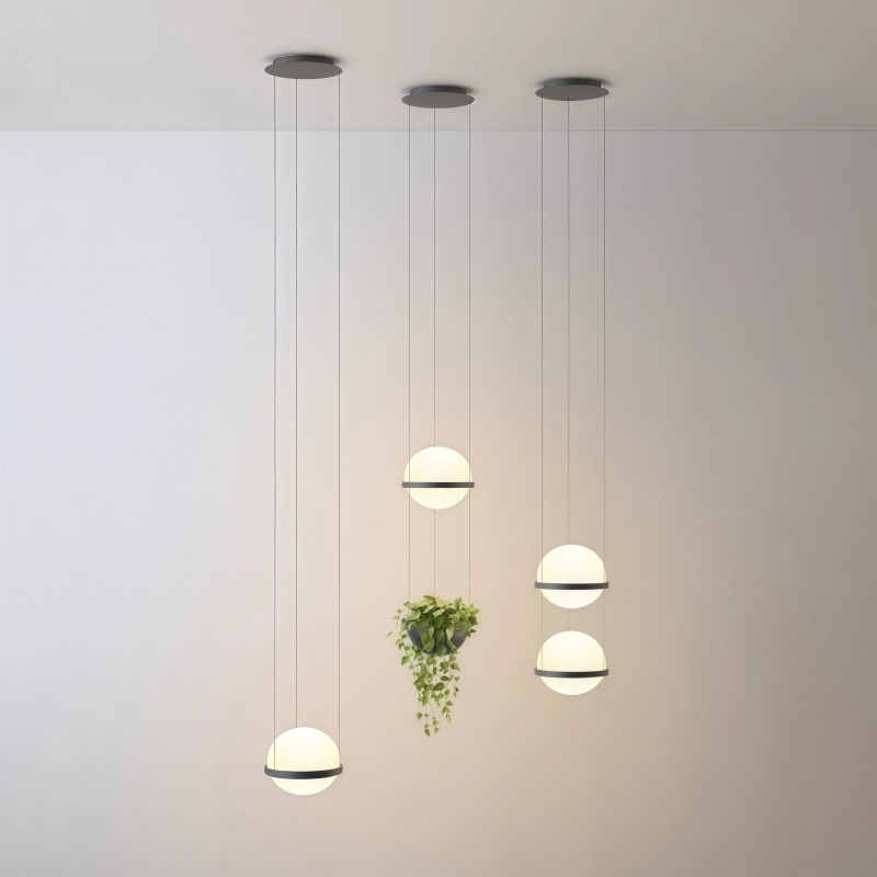Modern Designer Ball Hanging Lamp Creative Houseplants Decorative Pendant Light for Home Hotel