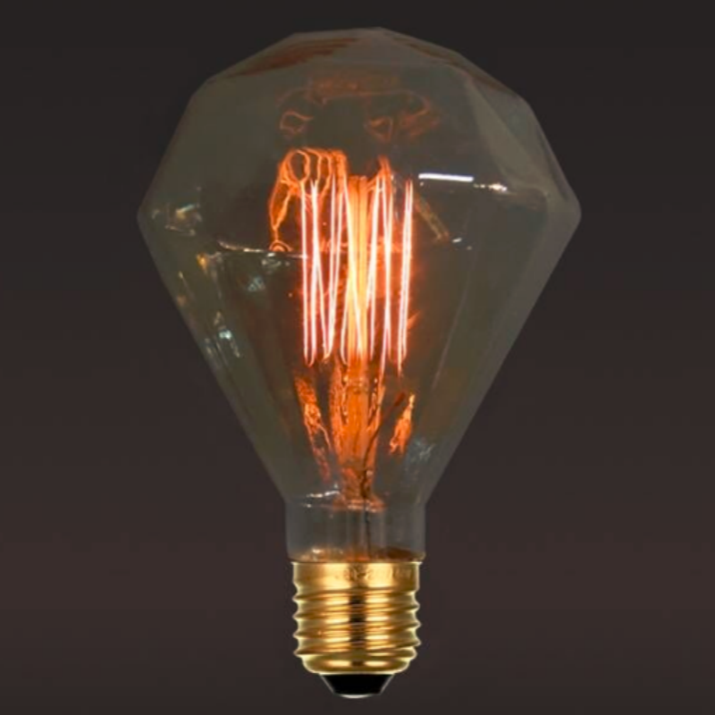 D95 Diamond-shaped Edison Bulb for Indoor Decor Lighting