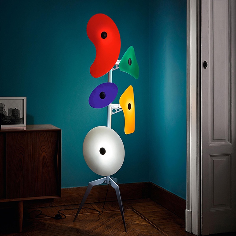 Colorful Irregular Leaf LED Floor Lamp for Art Home Decorr