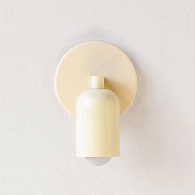 Cream Style Nordic Creative Minimalist Simple Iron Wall Lamp for Bedside Corridor Aisle