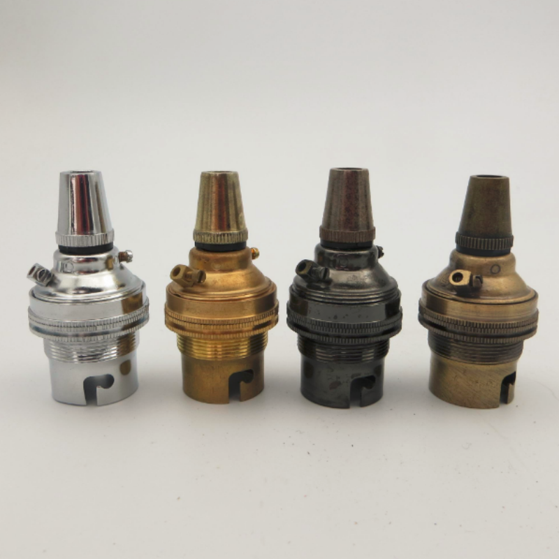 Brass B22 Lamp Holder 250V 250W Vintage Socket for Pendant & Table Lamps