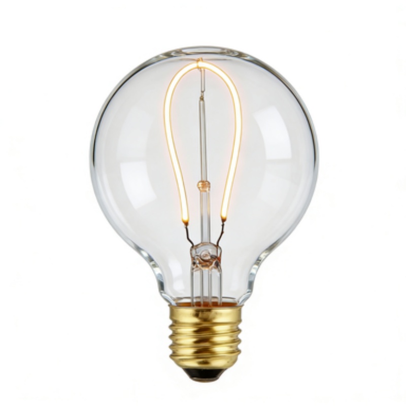 G80/G95/G125 Clear Soft Filament LED Bulb for Home Decor Lighting