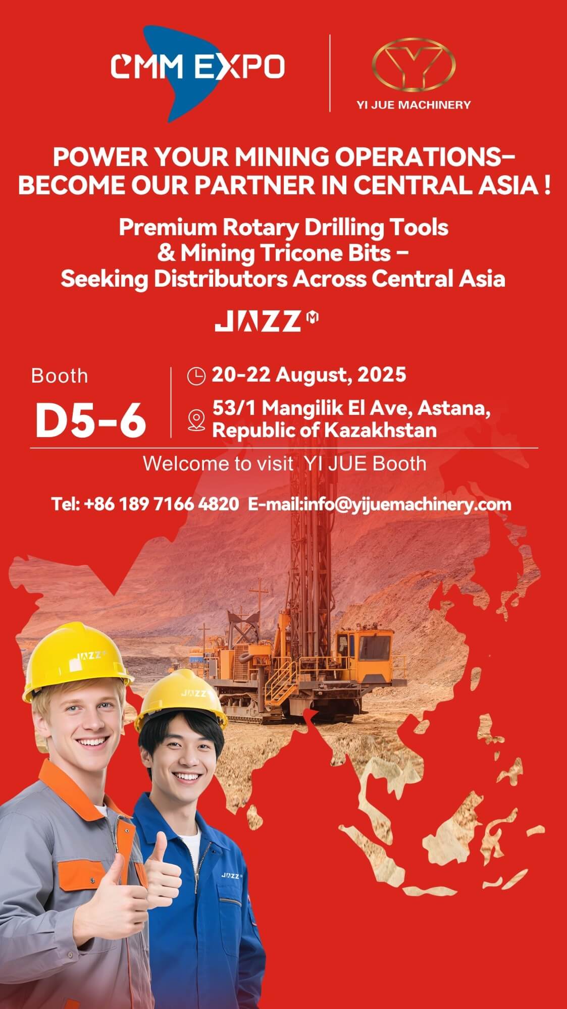 YI JUE MACHINERY di CMMEXPO 2025 dengan Pameran 'Triniti Pengeboran'