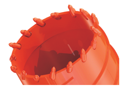 CORE BARREL WITH BULLET TEETH factory