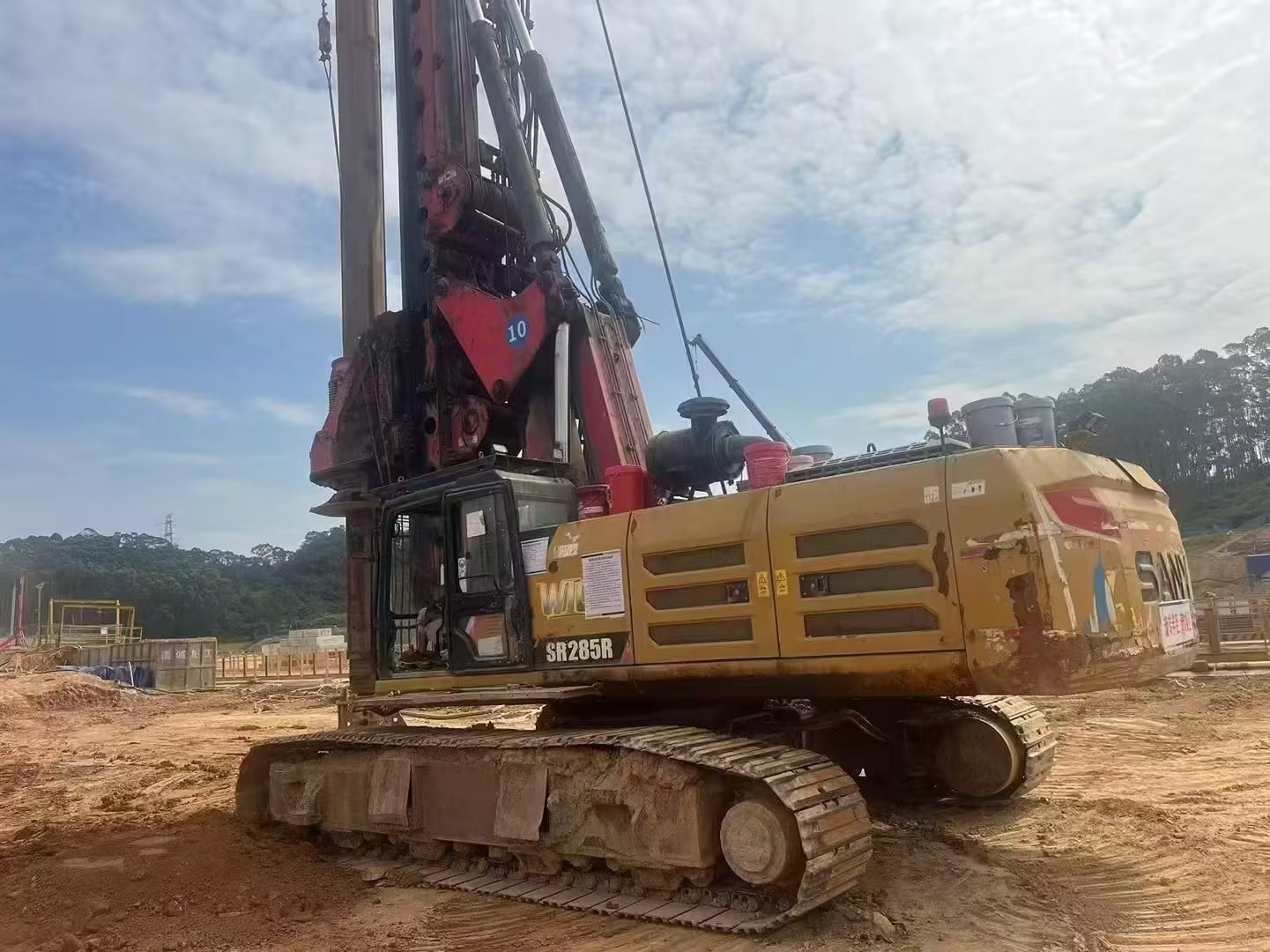 ໃຊ້ Sany SR285 ເຄື່ອງຂຸດເຈາະແບບ rotary
