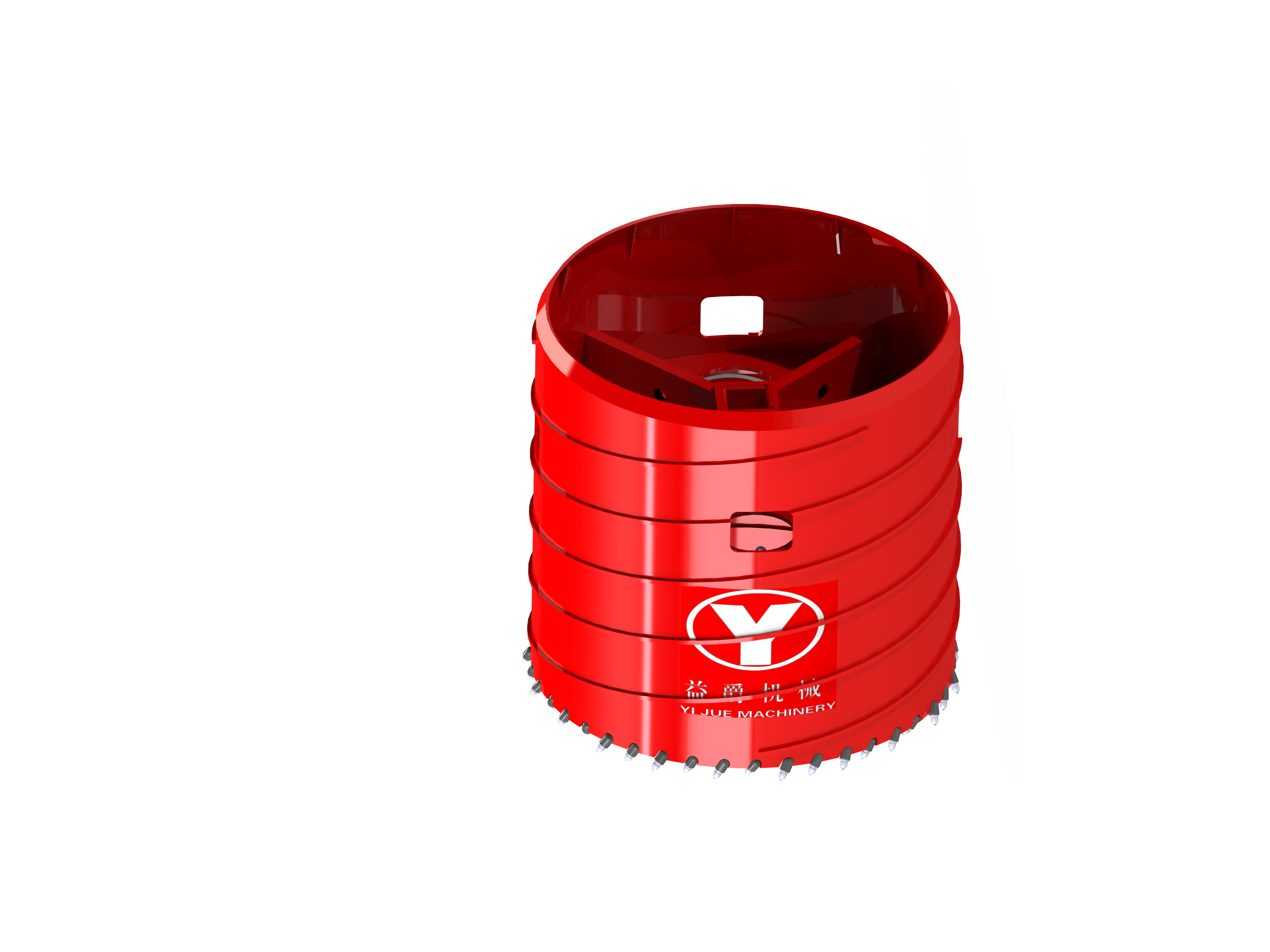 CORE BARREL WITH BULLET TEETH