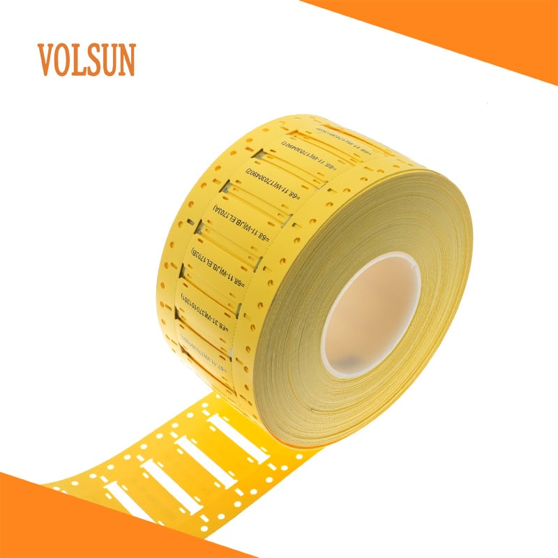 Plastic cable identification tags for long-term outdoor wiring