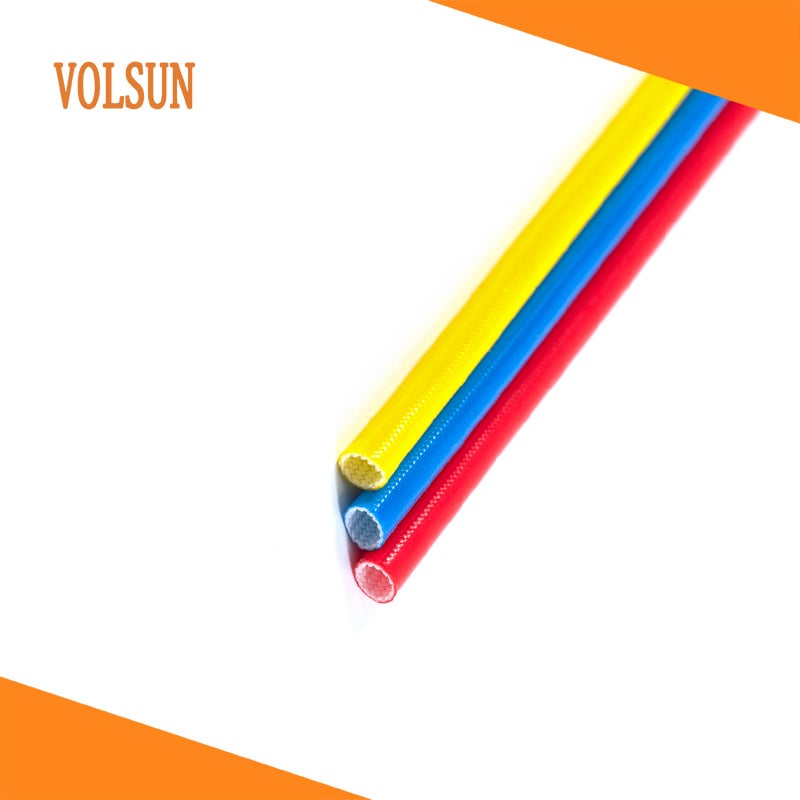 The acrylic coating on the fiberglass sleeving makes it resistant to flames and high temperatures.