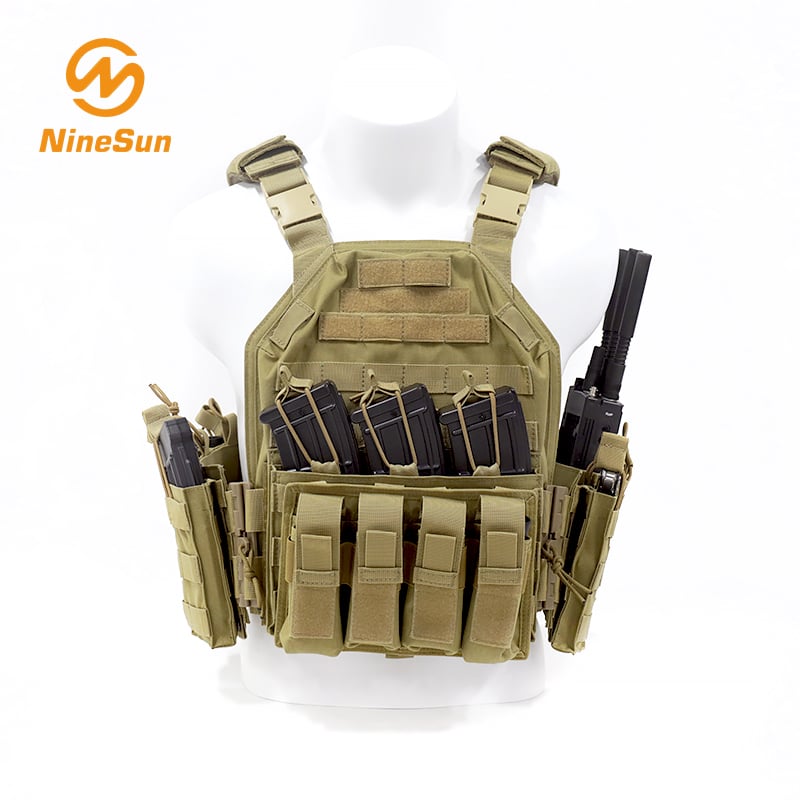 TcV-101-NL-BN Tactical Vest Nylon Brown