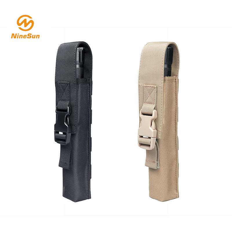 Flashlight Sheath FS-203-NL-BK.BN in Nylon Black Brown
