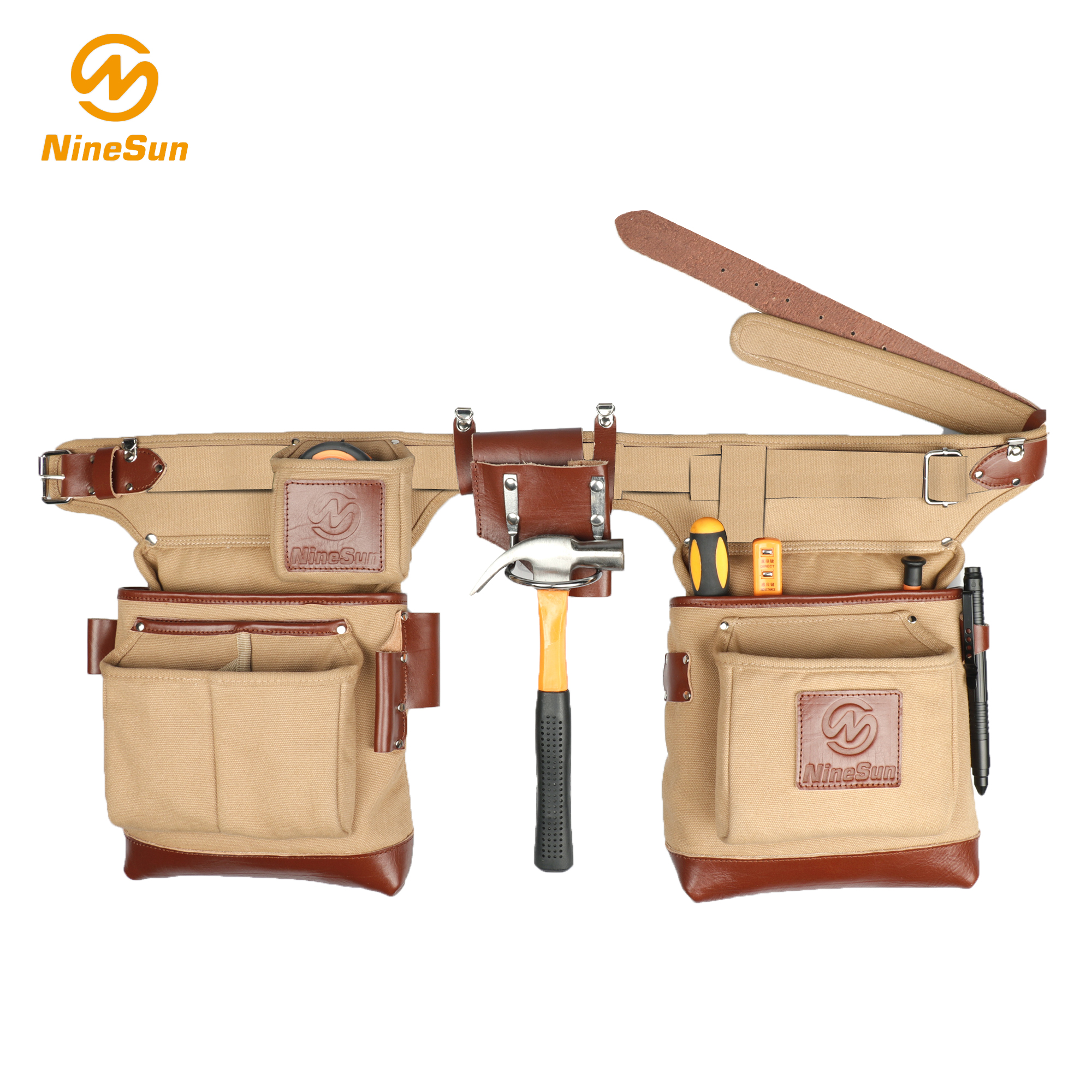 Tool Belt Bag BB-201-CV-BN in Canvas Brown