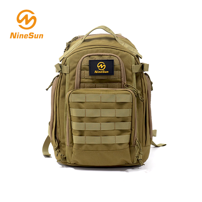 TcBP-301-NL-BN Tactical Backpack Nylon Brown Hiking Backpack Camping Backpack Outdoor Backpack