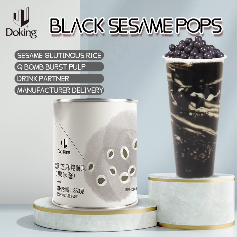 Black Seasame Popping Boba manufacture