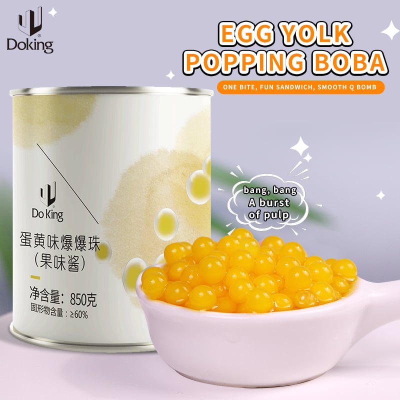 Egg Yolk Popping Boba