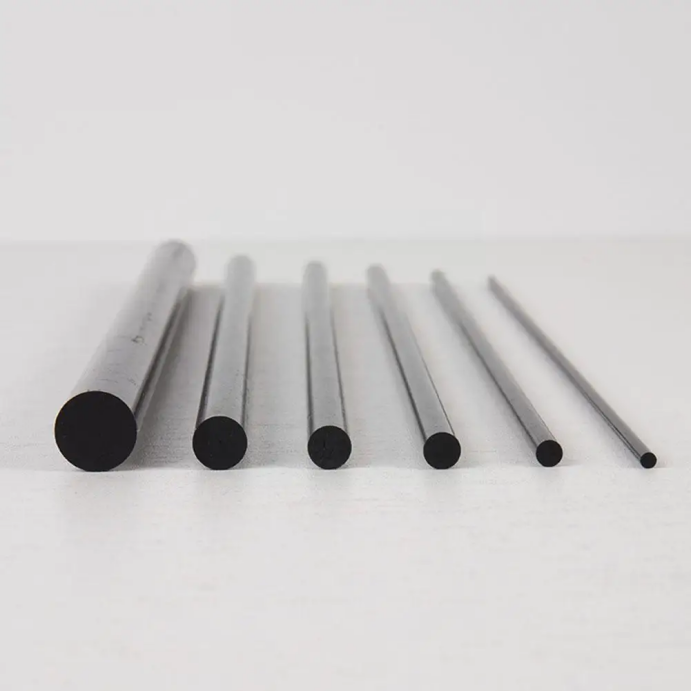 Bundle of high-strength solid carbon fiber rods with smooth matte finish for structural reinforcement..png