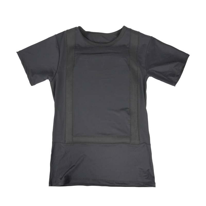 NIJ IIIA Kurzärmelige versteckte Schutz-T-Shirt für Front und Rücken
