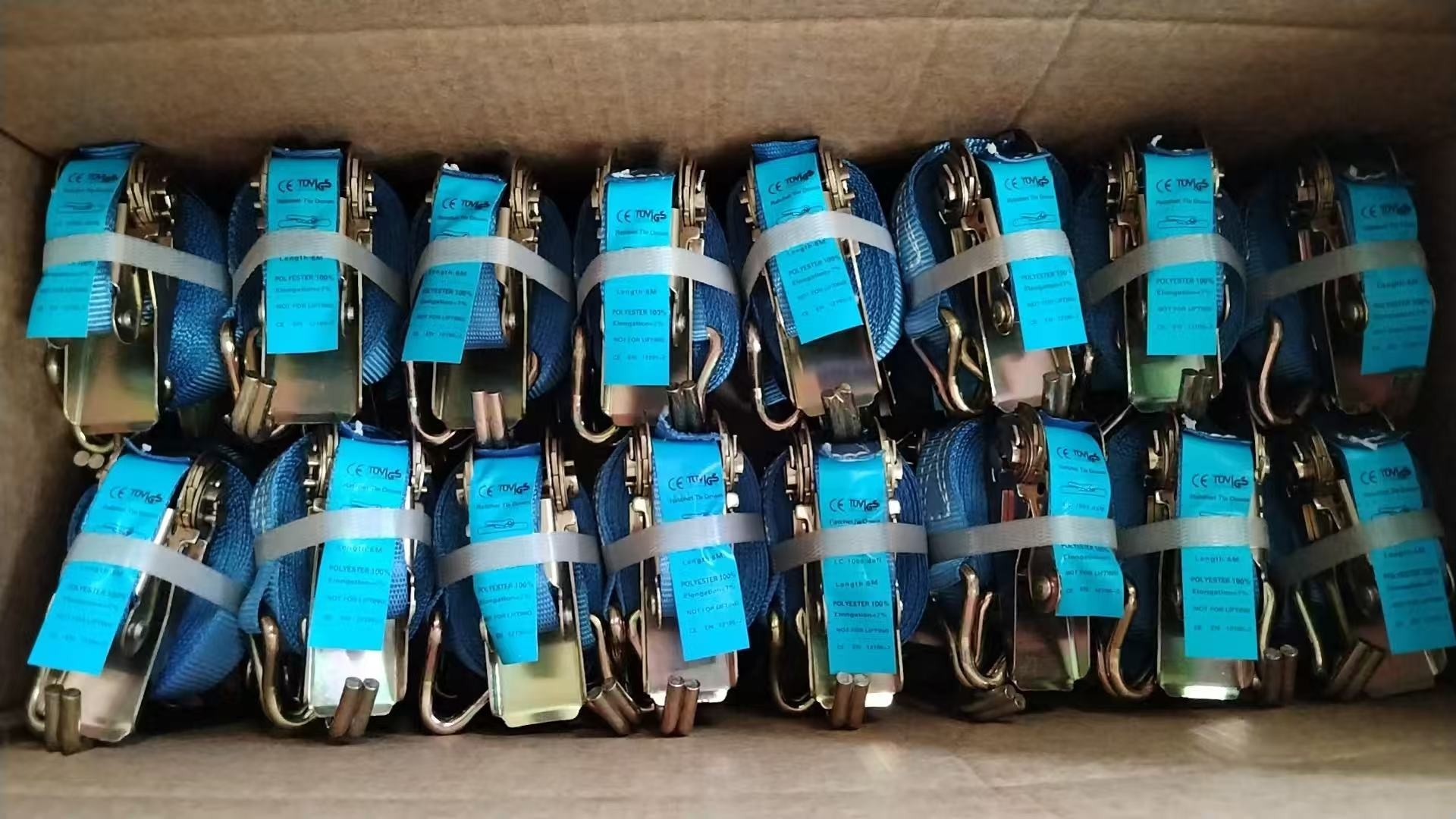 Leiao Ringging Standardizes Packing Process to Ensure Safe Global Delivery of Every Batch of Ratchet Tie Downs