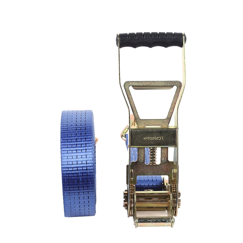 2 Inch x 10M Extra Long Ratchet Tie Down Strap 5000kg Lashing Capacity 50mm Heavy Duty Polyester Cargo Lashing Belt for Truck Trailer Oversized Load