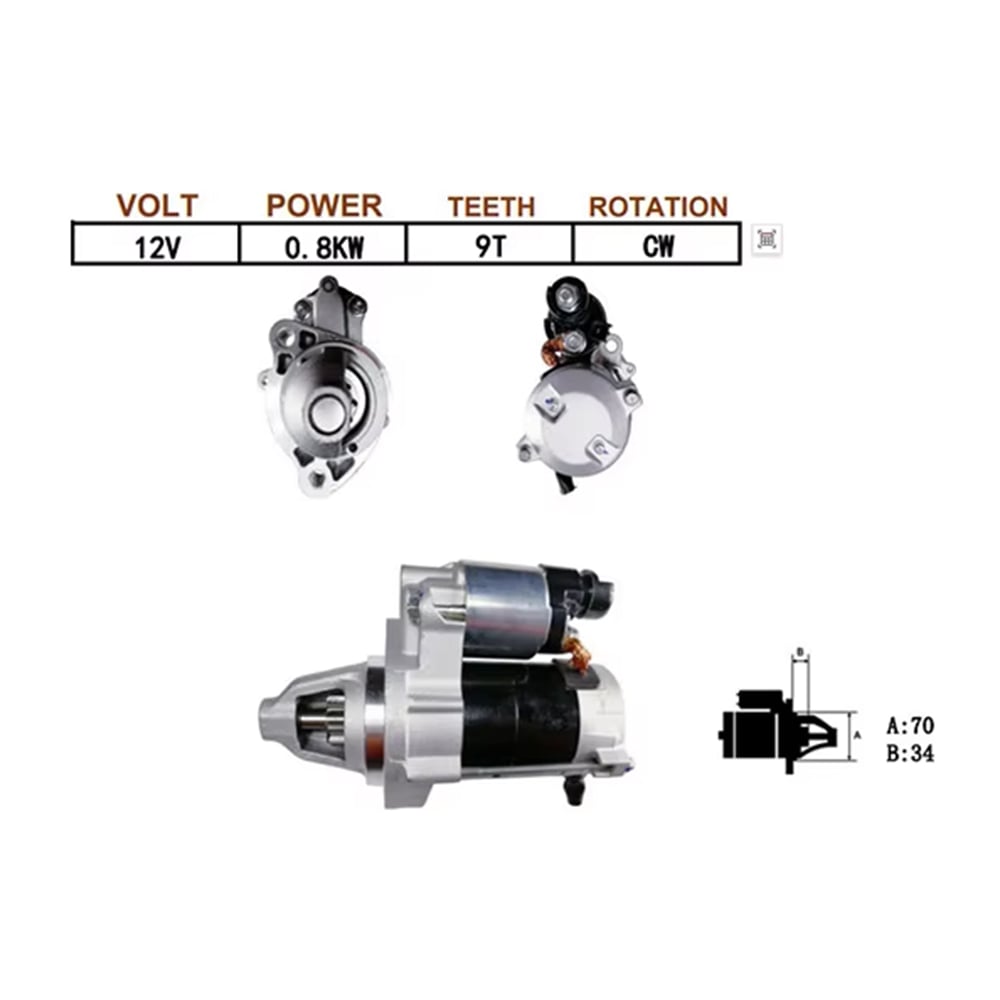 Hot Selling High Quality Starter Assembly OE 31200-PWA-901 New Starter Motor