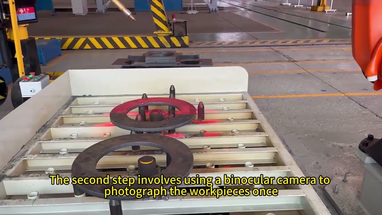 3D Vision Bevel Plasma Flame Robot Cutting for shipbuliding