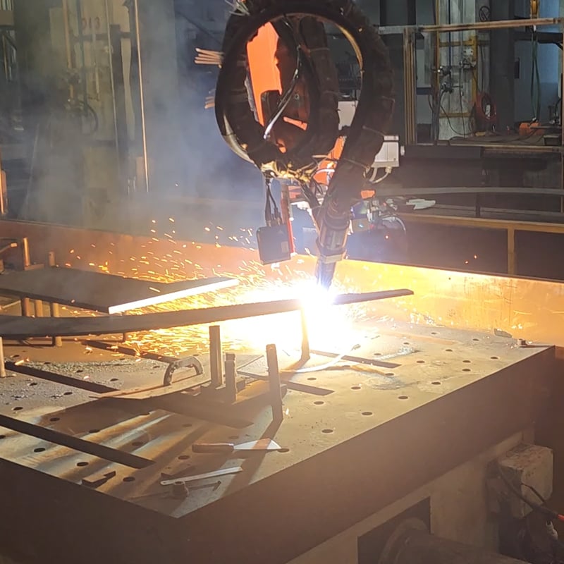 3D Vision Bevel Plasma Robot Cutting