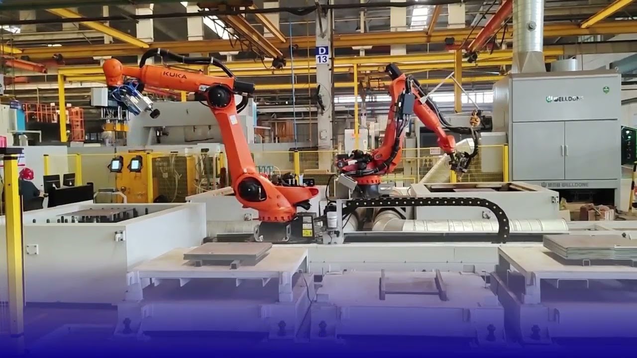 Dual roboticcutting&grinding