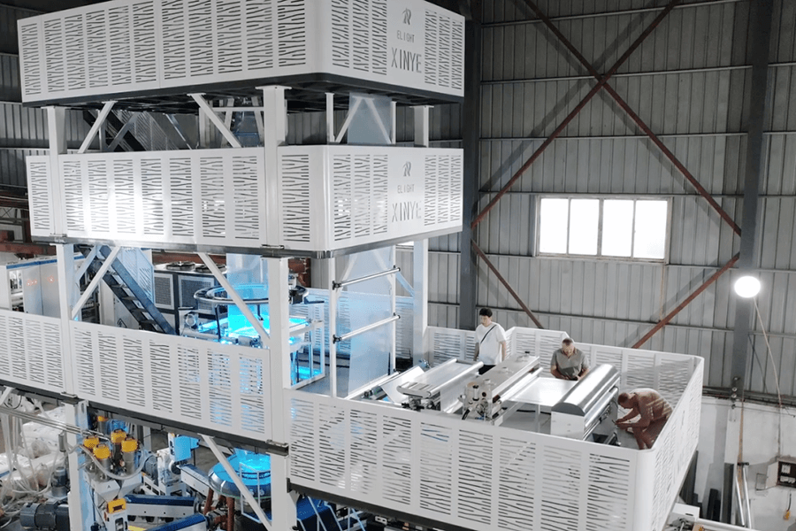 Unidade de Filme Soprado por Co-Extrusão Rotativa de Duas Camadas Alcança Aumento de 30% na Produção para a Empresa ABC Packaging Co.