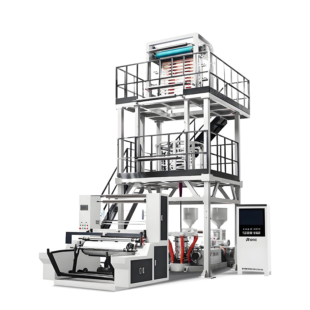 Double Layers Co-Extrusion Rotary Die-Head Film Blowing Machine Set