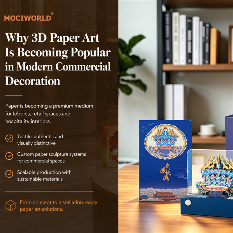 Why 3D Paper Art Is Becoming Popular in Modern Commercial Decoration