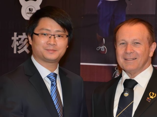 The President of the World Fitness Federation Visits Rising