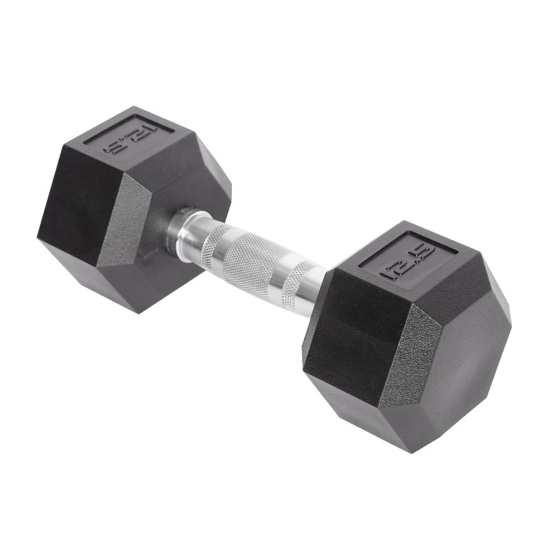 Hex Rubber Coated Dumbbell