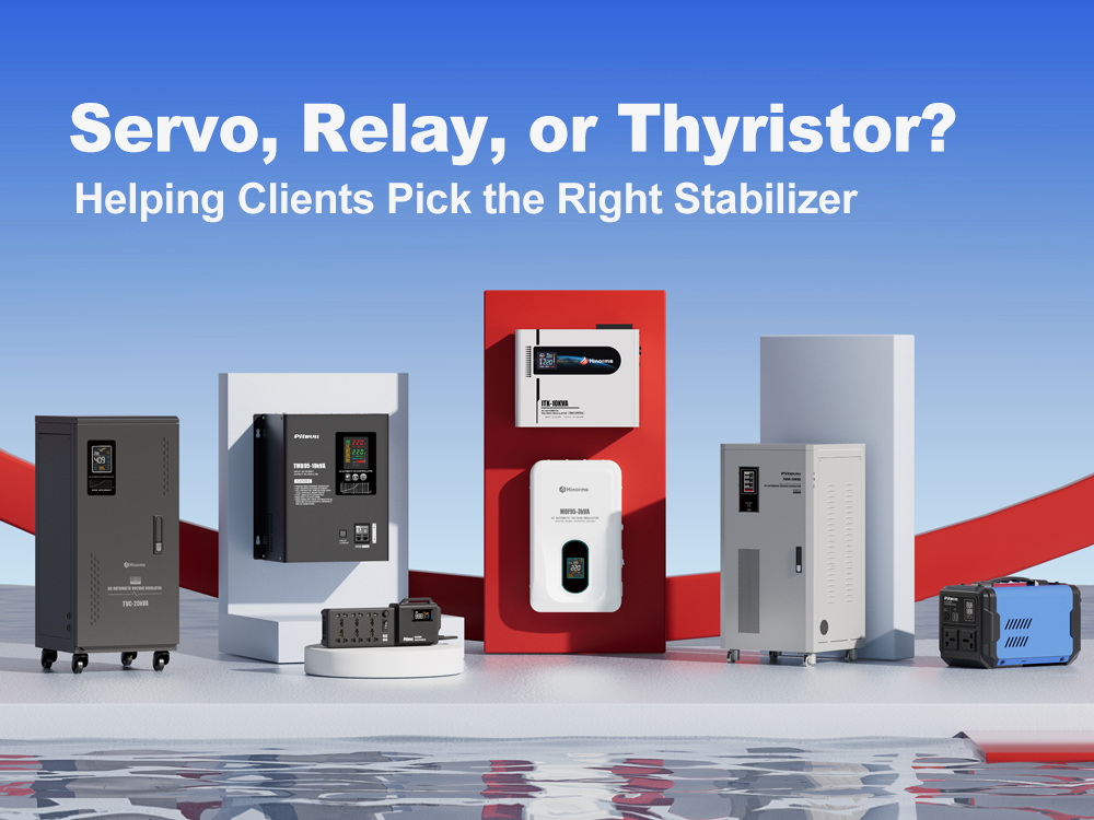 Servo, Relay, or Thyristor? Helping Clients Pick the Right Stabilizer